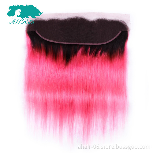 Pink Color Human Hair Bundles, Remy Hair Pink Color